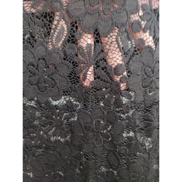 Party Gown Sexy Sheer Lace Long Sleeve Split Maxi Dress, Women’s Medium - Picture 3 of 4